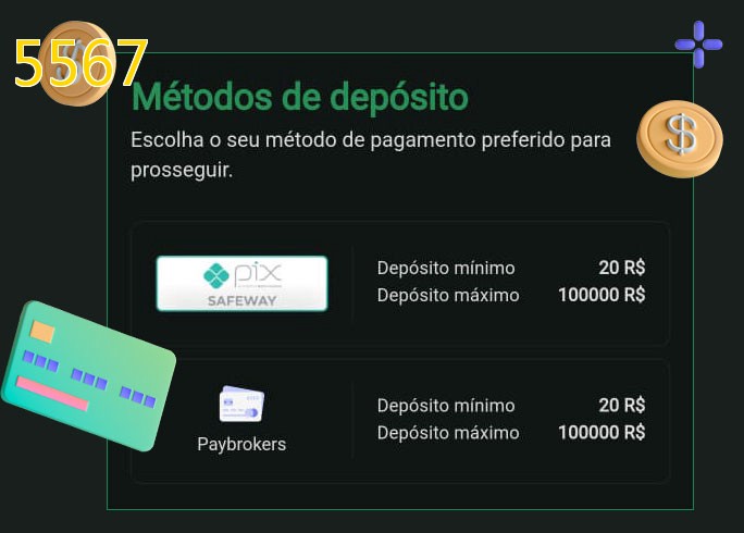 O cassino 5567bet oferece uma grande variedade de métodos de pagamento